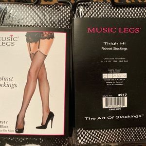 Fishnet stockings thigh high